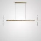 Реечный, рядный светильник CHIFFA SKEW Размер L. Цвет Латунь Lampatron 8367-22878