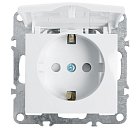 Розетка 1-местная с/з с крышкой (механизм) STEKKER 39319 PST16-9112-01