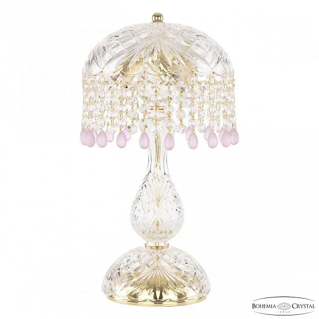 Настольная лампа хрустальная Bohemia Ivele Crystal 14781L1/22 G V7010