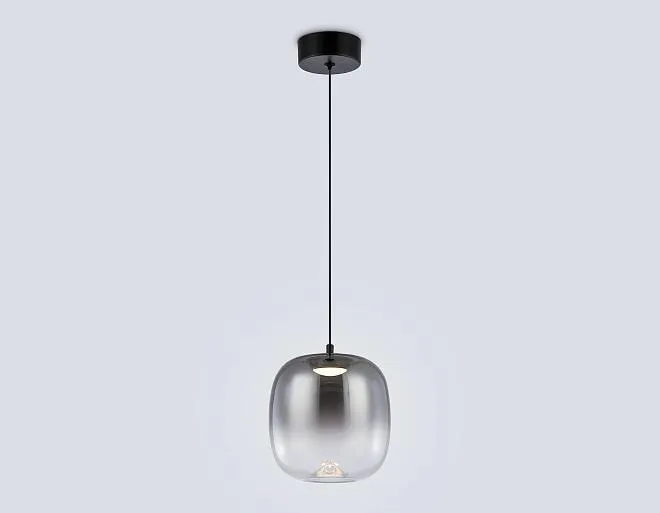 Подвесной светильник Ambrella light LH11092 BK/SM черный/дымчатый 4W 3000K D150*170