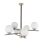 Люстра на штанге Arte Lamp A2225LM-6BK ARKAB