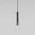 Подвесной светильник LED со стеклянным плафоном Eurosvet 50254/1 черный a063280