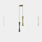 Готовая комбинация светильников ORVIN DUO Цвет Черный + Латунь Lampatron 7245-19900