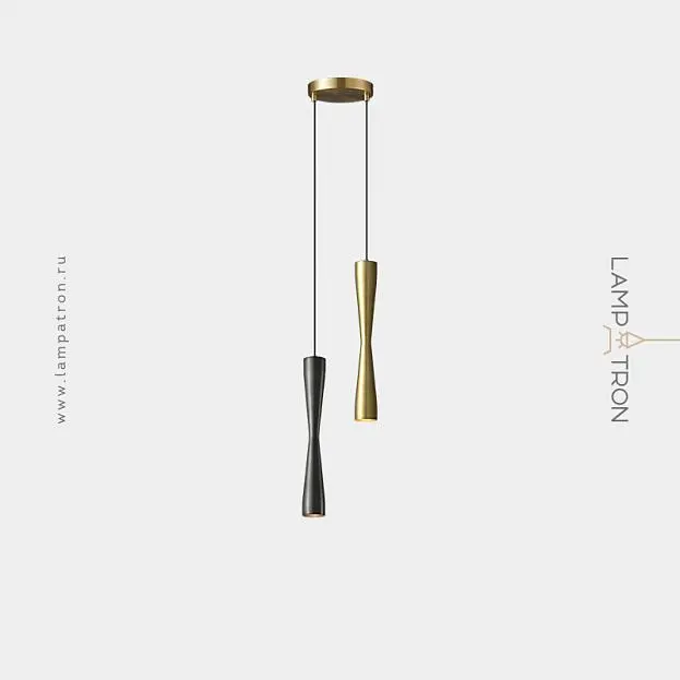 Готовая комбинация светильников ORVIN DUO Цвет Черный + Латунь Lampatron 7245-19900 Готовая комбинация светильников ORVIN DUO Цвет Черный + Латунь Lampatron 7245-19900