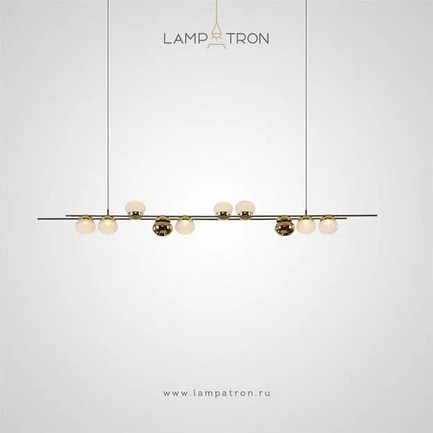 Реечный, рядный светильник BERRY LONG 10 плафонов. Цвет Белый Lampatron f-berry-long-white-10 8473-23351 Реечный, рядный светильник BERRY LONG 10 плафонов. Цвет Белый Lampatron f-berry-long-white-10 8473-23351