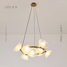 Кольцевые люстры и светильники VINSENT 9 ламп Lampatron f-vinsent-9 8138-23581