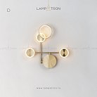 Бра ZINGY Размер D. Цвет Латунь Lampatron 4242-10622