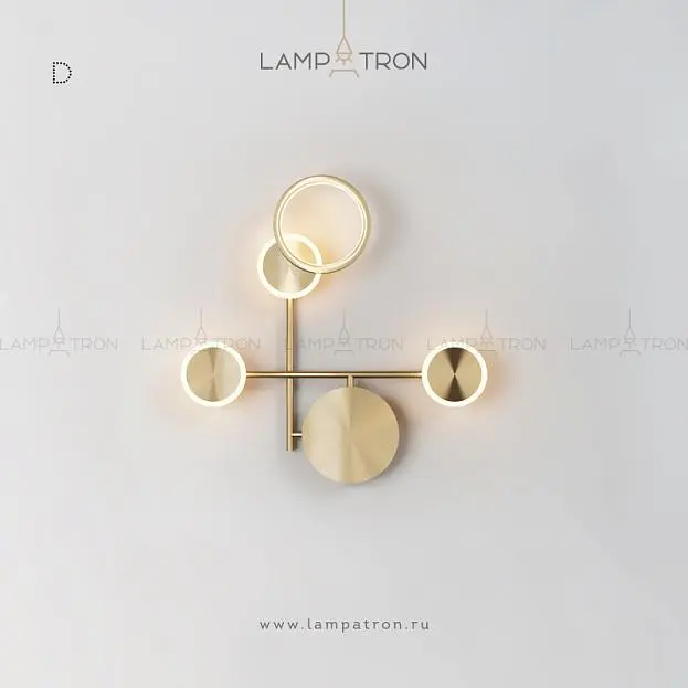 Бра ZINGY Размер D. Цвет Латунь Lampatron 4242-10622 Бра ZINGY Размер D. Цвет Латунь Lampatron 4242-10622
