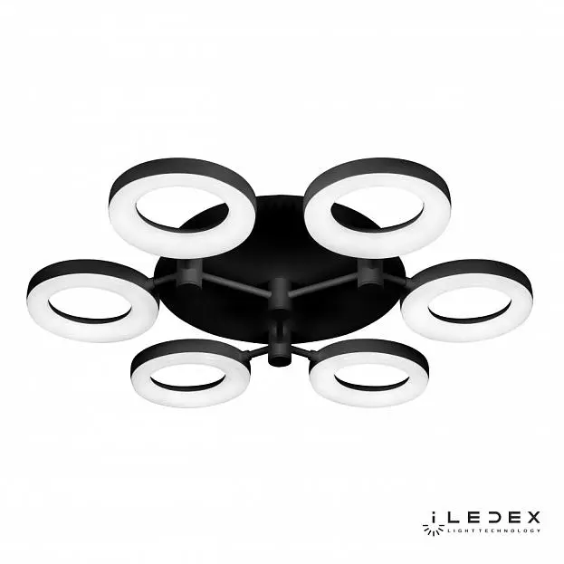 Потолочная люстра iLedex FS-014-X6-(B) 72W BK Jomo