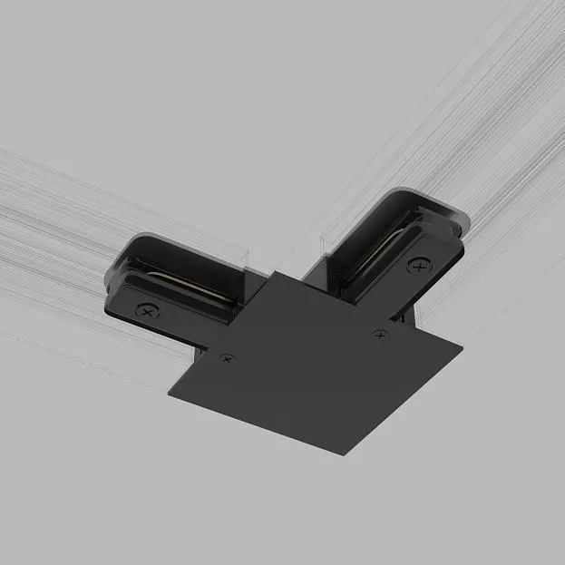 Коннектор угловой Elektrostandard TRCM-1-1-L-BK (черный) Track Rail BK Recessed a049560