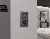 Лицевая панель ALFA (Антрацит серый) для терморегулятора теплого пола с цифровым дисплеем Volt AP6558 QUANT