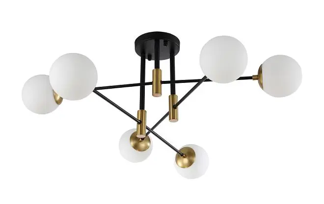 Светильник потолочный Crystal Lux FIDEL PL6 BLACK 0630/105 Светильник потолочный Crystal Lux FIDEL PL6 BLACK 0630/105