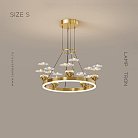 Кольцевые люстры и светильники DOVRA Размер S. Цвет Латунь Lampatron dovra-s-brass 7108-19496