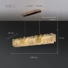 Реечный, рядный светильник AZUMI LONG Размер L Lampatron 8891-25138