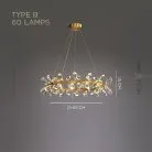 Кольцевые люстры и светильники GLORIOLE RING Тип B. 60 ламп Lampatron gloriole-ring-b-60 9121-25963