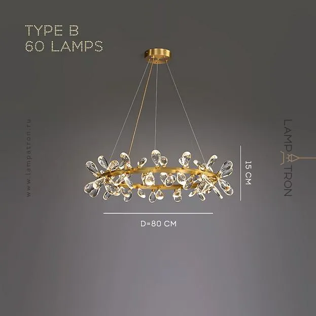 Кольцевые люстры и светильники GLORIOLE RING Тип B. 60 ламп Lampatron gloriole-ring-b-60 9121-25963 Кольцевые люстры и светильники GLORIOLE RING Тип B. 60 ламп Lampatron gloriole-ring-b-60 9121-25963