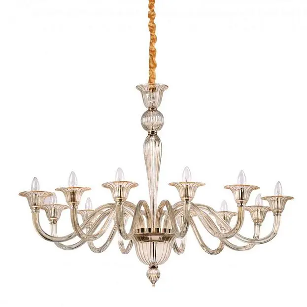 Подвесная люстра Ideal Lux Brigitta SP12 Ambra 199405 Подвесная люстра Ideal Lux Brigitta SP12 Ambra 199405