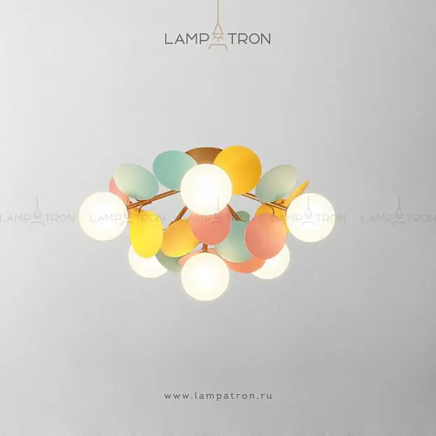 Потолочная люстра MATISSE C 6 плафонов. Lampatron 3423-8413 Потолочная люстра MATISSE C 6 плафонов. Lampatron 3423-8413