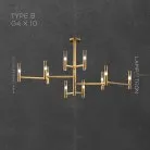 Люстра INGARDA Тип B. 10 ламп Lampatron f-ingarda-b-10 6304-16977