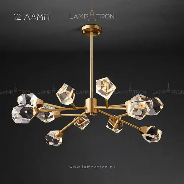 Люстра CRISTEL A 12 плафонов. Lampatron 3208-7975 Люстра CRISTEL A 12 плафонов. Lampatron 3208-7975