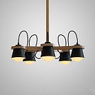 Люстра на штанге NATURA B5 Black ImperiumLoft 178083-26 NATURA-B01