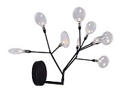 Бра Crystal Lux EVITA AP9 BLACK/TRANSPARENT 1690/409