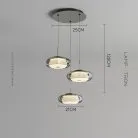 Подвесной светильник NOA 3 светильника на диске Lampatron 8648-24163