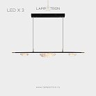 Реечный, рядный светильник EVIAN LONG 3 лампы Lampatron f-evian-long-3 7693-21562