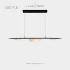 Реечный, рядный светильник EVIAN LONG 3 лампы Lampatron f-evian-long-3 7693-21562