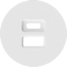 Накладка для розеток USB, матовый белый, Donel DO28633 D16