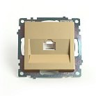 Розетка компьютерная 1-местная RJ-45 (механизм), STEKKER 49227 GLS00-7107-08