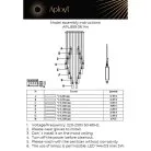 Люстра потолочная Aployt APL.859.06.144 Francesca