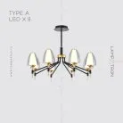 Люстра NANSY Тип A. 8 ламп Lampatron 5662-14663