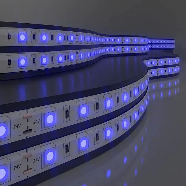 Светодиодная лента Elektrostandard 5050 24V 60Led 14,4W IP20 синий a052975