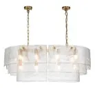 Люстра подвесная Золотой / Стекло Belfast 22352-1000-12 GL CL Erskine