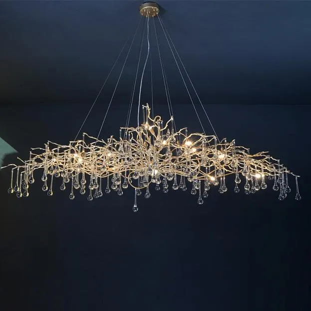 Подвесная люстра Bijout 24 L180 Transparent ImperiumLoft 243426-26 105447-26