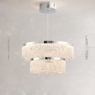 Кольцевые люстры и светильники MELCHIOR 2 кольца. Размер M Lampatron 8502-23483