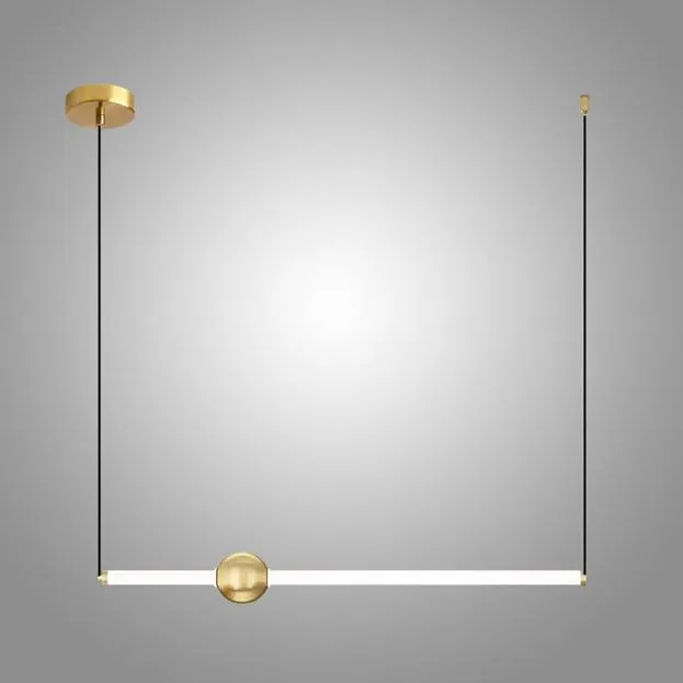 Подвесной светильник WAND HRZ B L90 Brass ImperiumLoft 345121-23 wand-hrz01