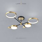 Потолочная люстра MARSA 4 плафона. Цвет плафонов золото. Lampatron marsa-gold-4 3138-7743