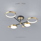 Потолочная люстра MARSA 4 плафона. Цвет плафонов золото. Lampatron marsa-gold-4 3138-7743