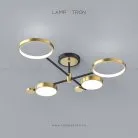 Потолочная люстра MARSA 4 плафона. Цвет плафонов золото. Lampatron marsa-gold-4 3138-7743