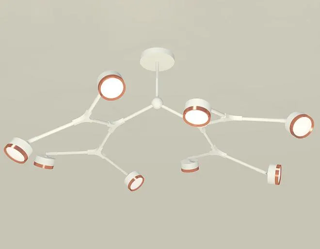 Люстра на штанге Ambrella light XB9059153/8 SWH/PPG