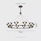 Кольцевые люстры и светильники WOLFGANG 10 плафонов Lampatron 8641-24131