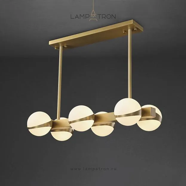 Реечный, рядный светильник KAIRA LONG 6 плафонов Lampatron f-kaira-long-6 8528-23643 Реечный, рядный светильник KAIRA LONG 6 плафонов Lampatron f-kaira-long-6 8528-23643