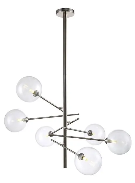 Люстра Crystal Lux MARCOS SP6 NICKEL 0881/306 Люстра Crystal Lux MARCOS SP6 NICKEL 0881/306