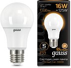 Лампа Gauss 102502116 E27 16W 3000K груша матовая LED A60