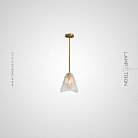 Подвесной светильник HIGGINS ONE Модель A. Плафон водный узор. Lampatron higgins-one-a-water 2446-5379