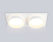 Встраиваемый светильник Ambrella light TN6711/2 WH белый IP44 GX53/2 max 15W 210*105*45