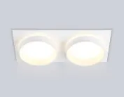 Встраиваемый светильник Ambrella light TN6711/2 WH белый IP44 GX53/2 max 15W 210*105*45