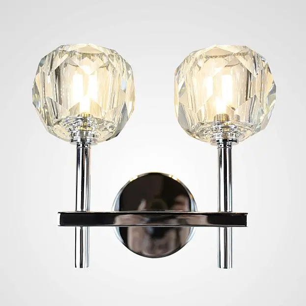 Бра Boule De Cristal Double Sconce Chrome 156049-22 ImperiumLoft Бра Boule De Cristal Double Sconce Chrome 156049-22 ImperiumLoft